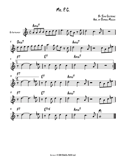 Mr. P.c. (Arr. Dominic Meccia) - John Coltrane (Instrumental Duet)