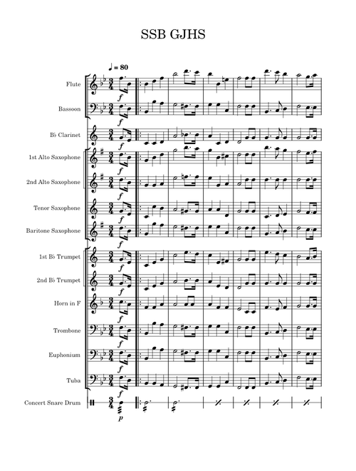 The star-spangled banner – John Stafford Smith SSB GJHS