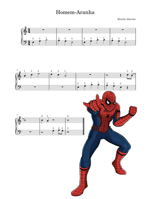 Spider-Man Main Title – Danny Elfman Spider-Man - Easy piano for kids