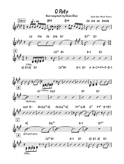 O Pato – (Silva-Teixeira) arr. Eliane Elias