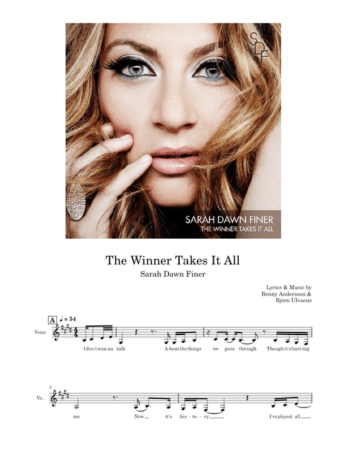 The Winner Takes It All - Sarah Dawn Finer