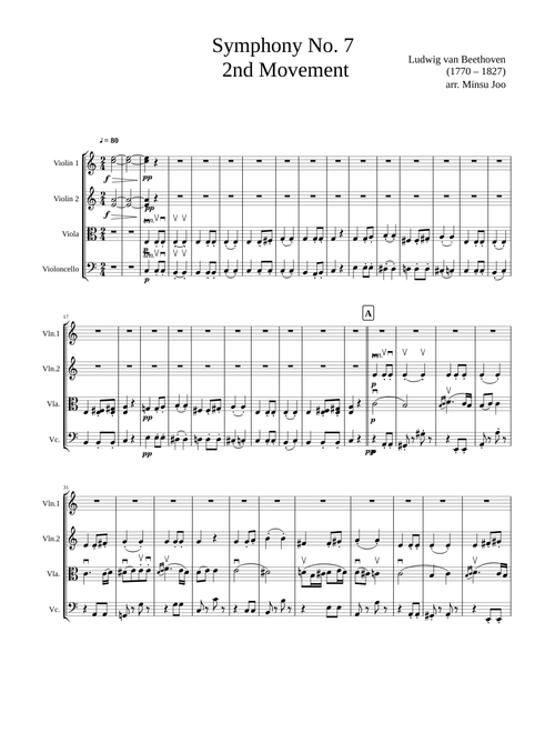 Beethoven Symphony No 7 2nd Movement