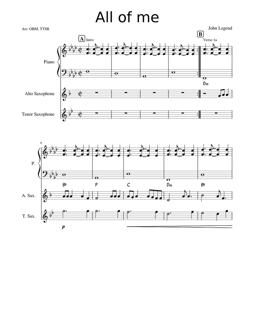 All of me sax alto on sale