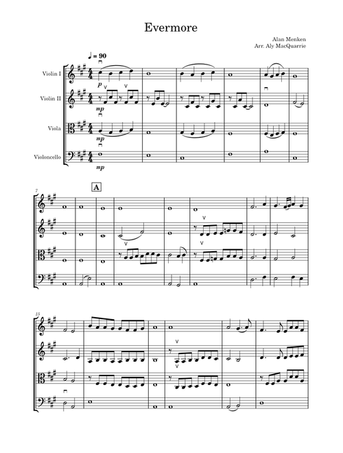 Evermore – String Quartet Accompaniment