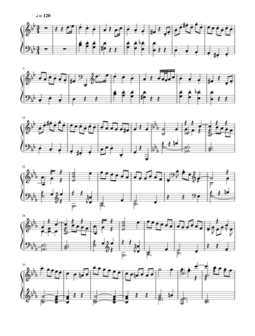 11 New Bagatelles, Op.119 --1.Allegretto --Beethoven(7K)