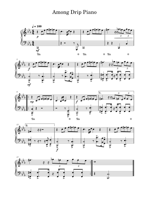 Among Drip Piano