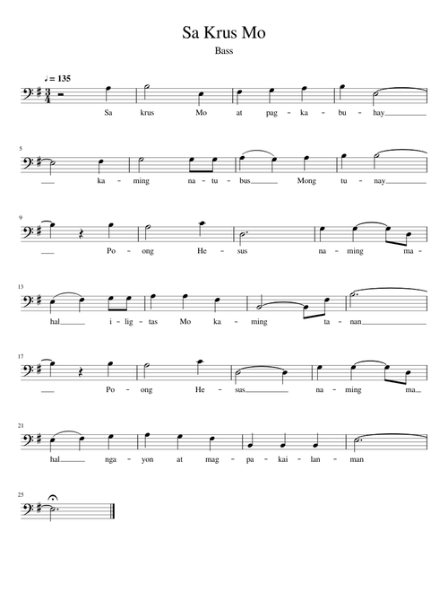 Sa Krus Mo Bass