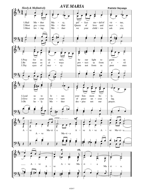 AVE MARIA - Patrick Onyango