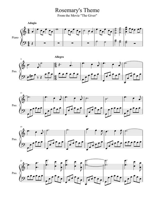 Rosemary's Piano Theme