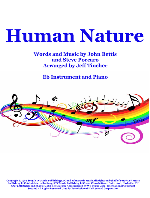 Human Nature (Arr. Jeff Tincher) - Michael Jackson (Alto Sax and Piano)