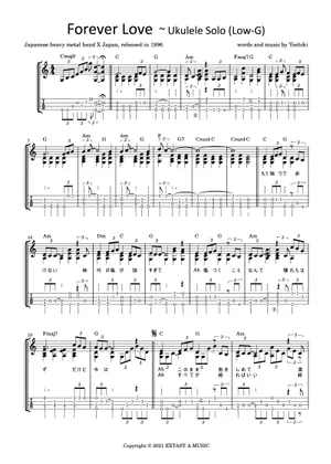 Forever Love — X Japan Sheet music for Piano (Solo Forever Love — X Japan Sheet music for Piano (Solo