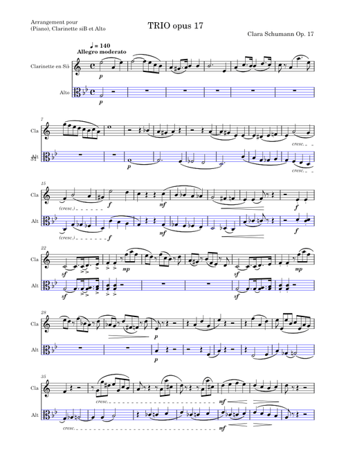 Trio opus 17 – Clara Schumann