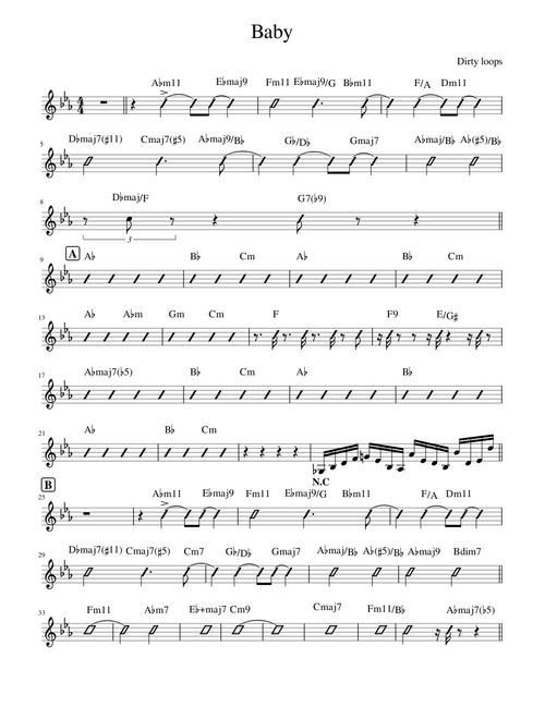 Baby (dirty loops)
