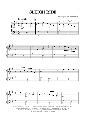 Play Official version of Sleigh Ride Sheet Music by Leroy Anderson for ...