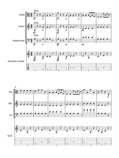 Pizzicato Polka for String Quartet - Johann Strauss Jr.