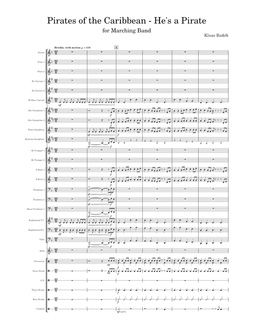Pirates of the Caribbean - He's a Pirate – Marching Band