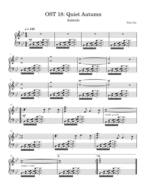 DELTARUNE OST 18: Quiet Autumn