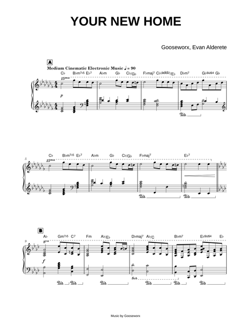 Your New Home - Gooseworx, Evan Alderete (Piano)