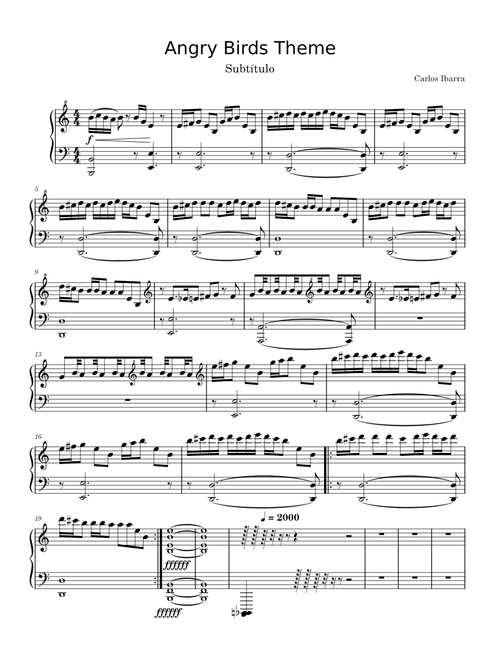 Angry Birds Theme