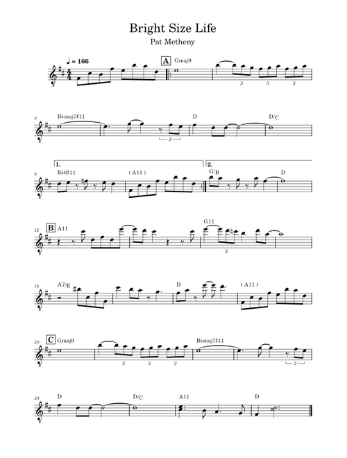 Bright size life – Pat Metheny
