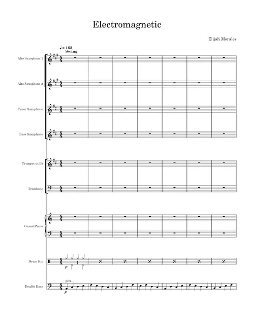 Electromagnetic – HARI88 sheet music arranged by HARI88