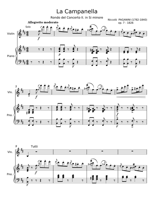La Campanella - Niccolò Paganini
