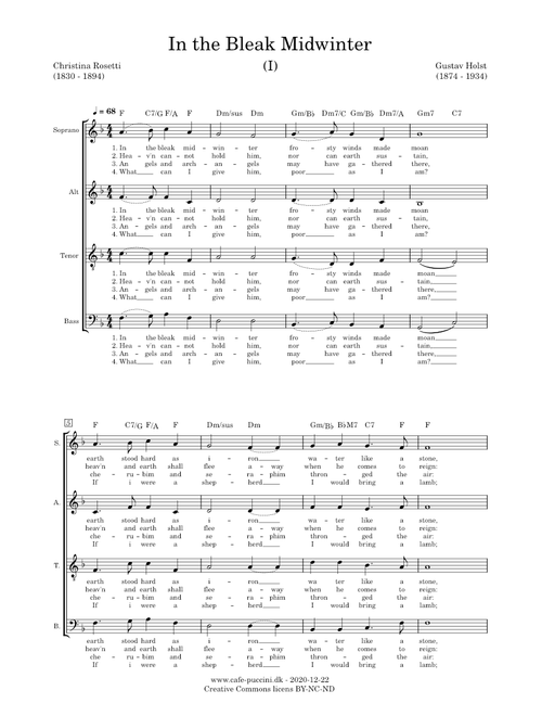 In the Bleak Midwinter - Holst