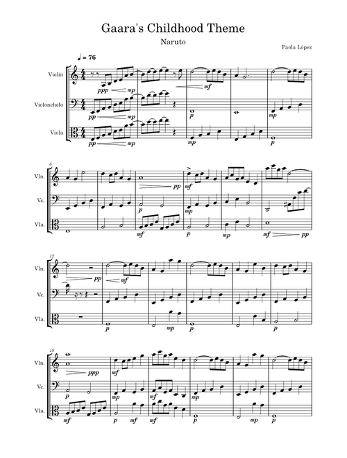 Gaara's Childhood Theme  – Toshio Masuda