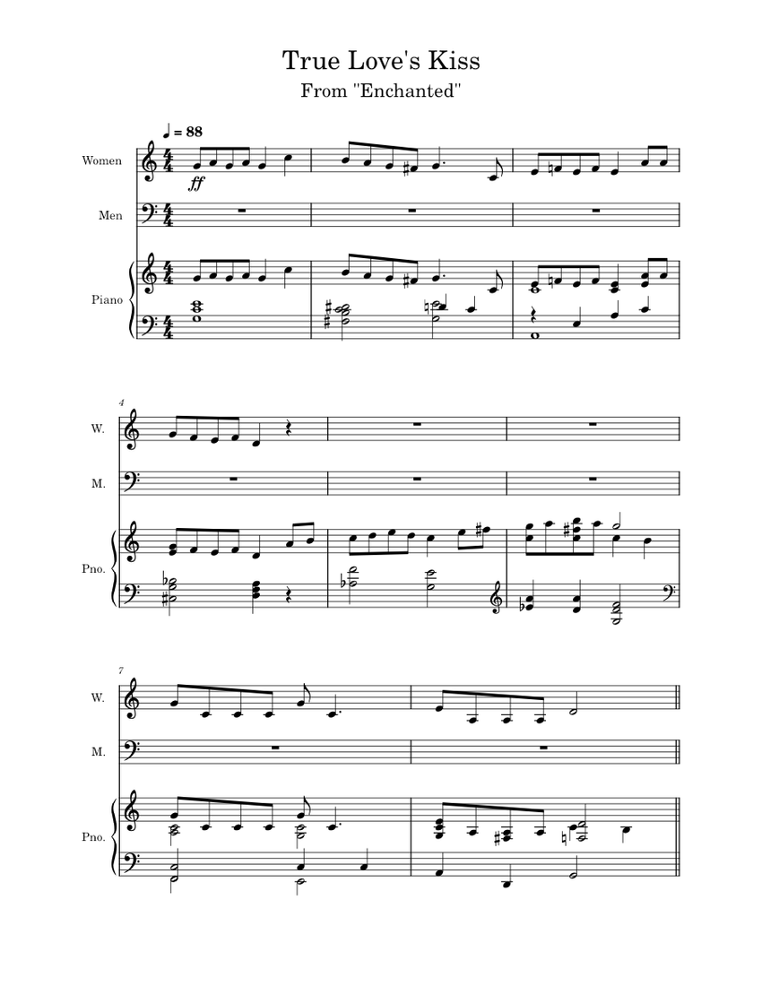 ENCHANTED ALAN MENKEN 吹奏楽　楽譜 Music from 