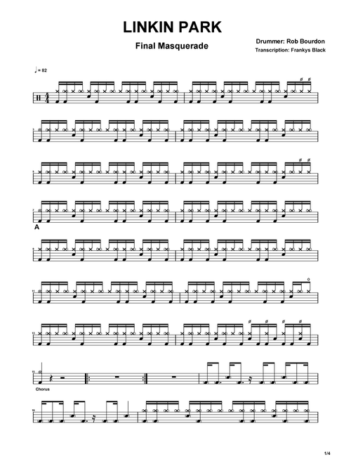 Final Masquerade (Arr. Frankys Black) - Linkin Park (Drums)