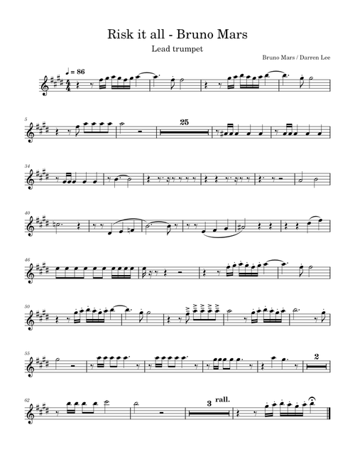 Risk It All – Bruno Mars