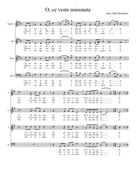 On foot pale protest Free O, Ce Veste Minunata by Misc Traditional sheet music | Download PDF or  print on Musescore.com
