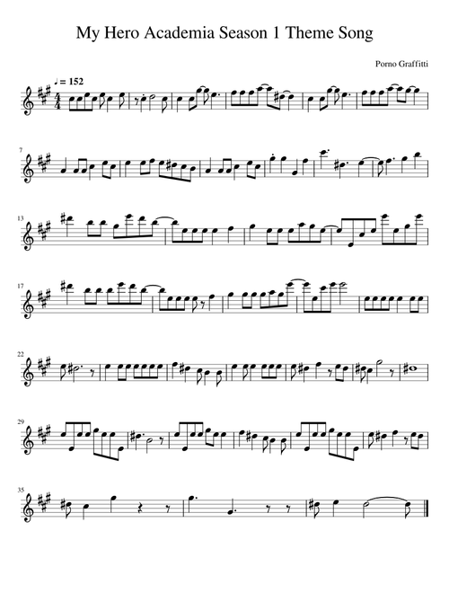 My Hero Academia Season1 - Flute