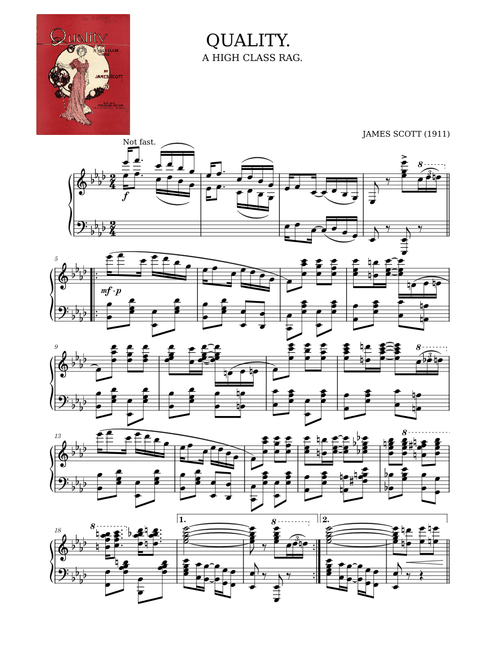 Quality Rag by James Scott (1911)