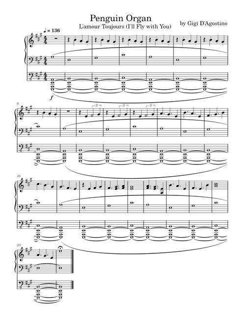 Penguin Organ (L'Amour toujours – Gigi D'Agostino)