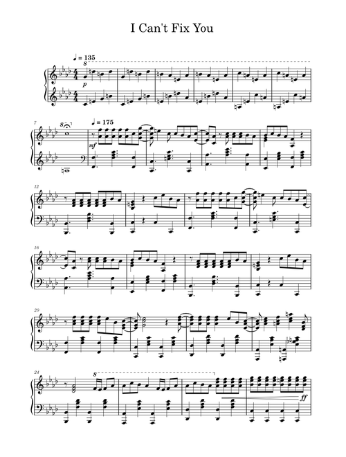 I Can't Fix You (SDPiano)