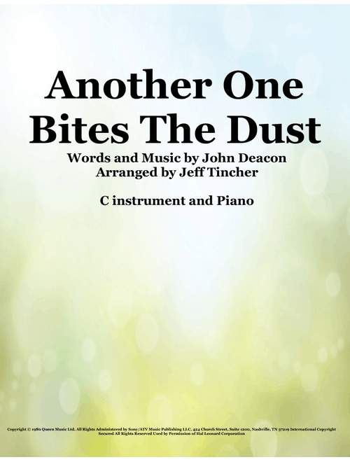 Another One Bites The Dust (Arr. Jeff Tincher) - Queen (Flute and Piano)
