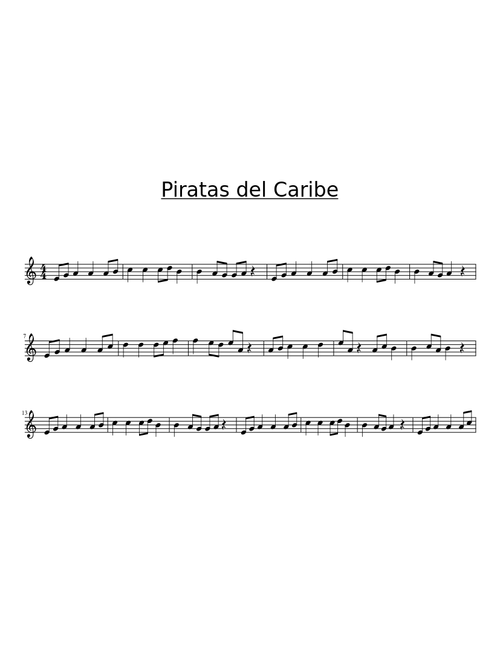 Piratas Del Caribe