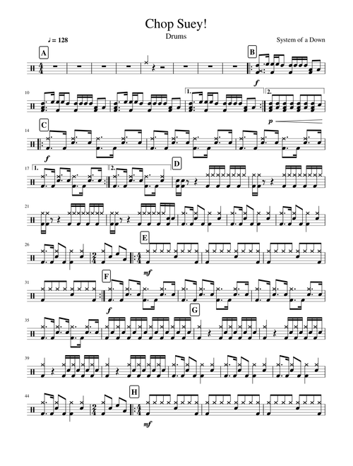 Chop Suey (Drums)