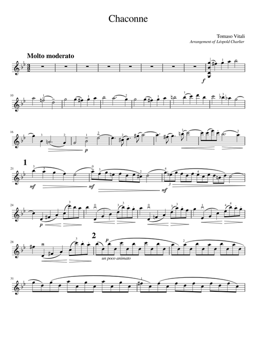 Chaconne in G minor - Vitali