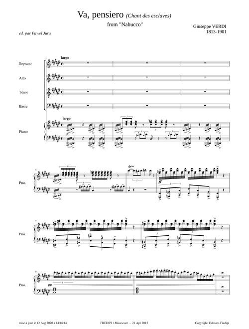 Nabucco, Va pensierio - Giuseppe Verdi