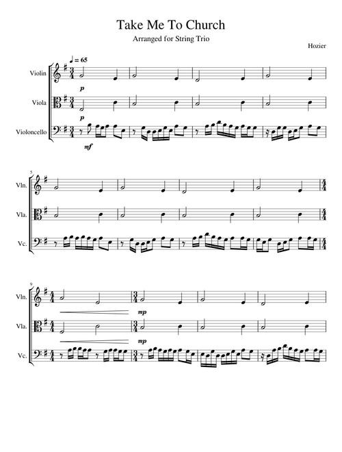 Take Me To Church (String Trio)