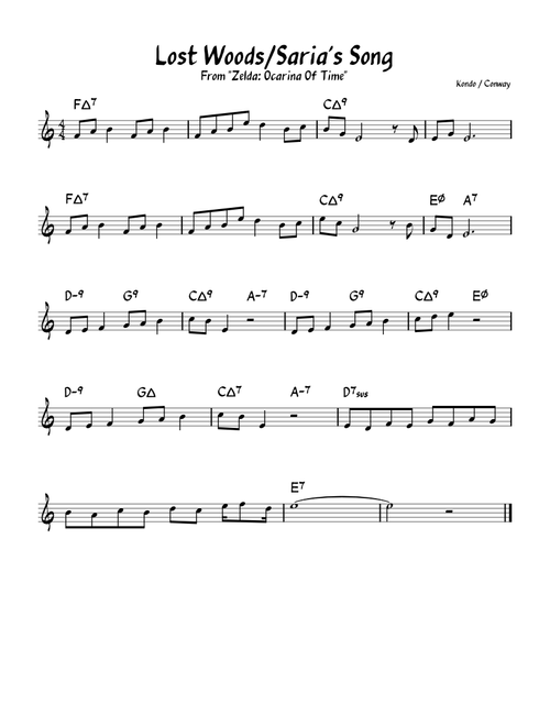 Lost Woods (Saria's Song) – Koji Kondo Lost Woods/Saria's Song – Koji Kondo