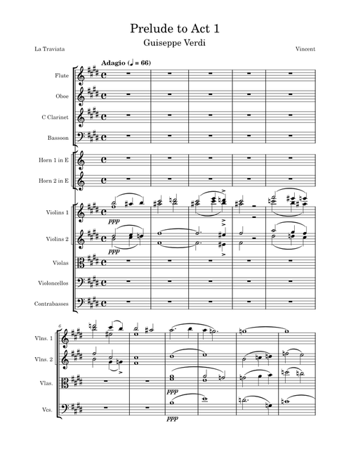 Verdi - Prelude to Act 1