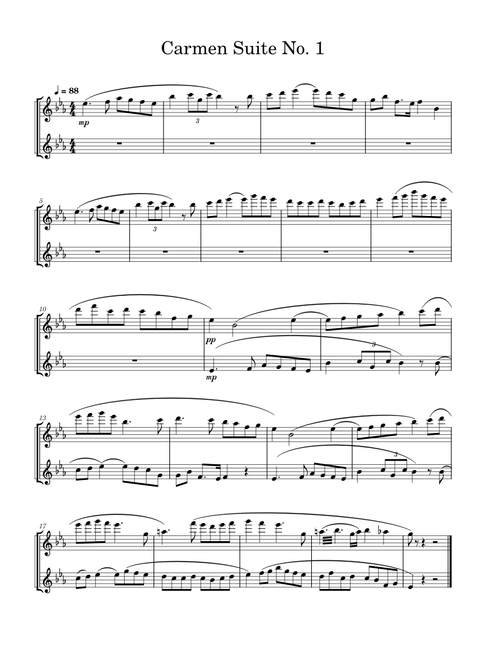 Carmen Suite No. 1 (Duet)
