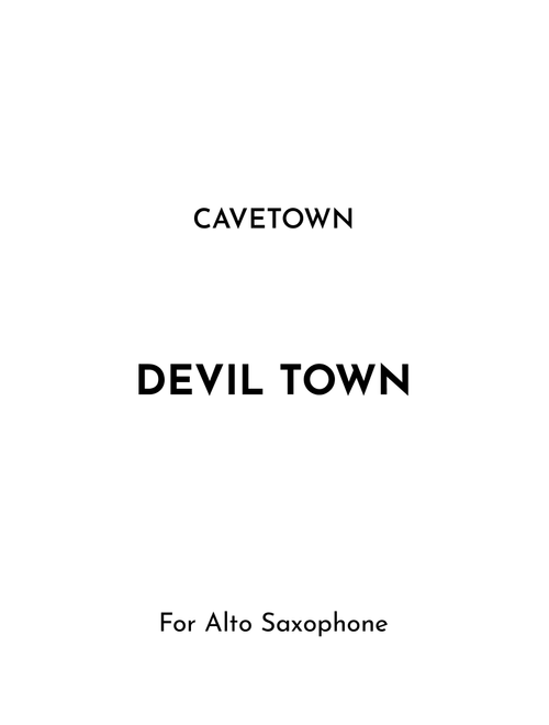 Devil Town (Arr. Jireh J.) - Cavetown (Alto Sax Solo)