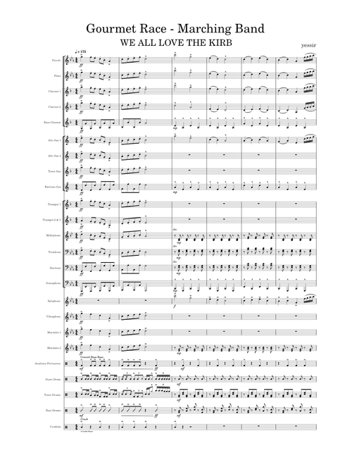 Gourmet Race – Jun Ishikawa Kirby - Marching Band Arr.