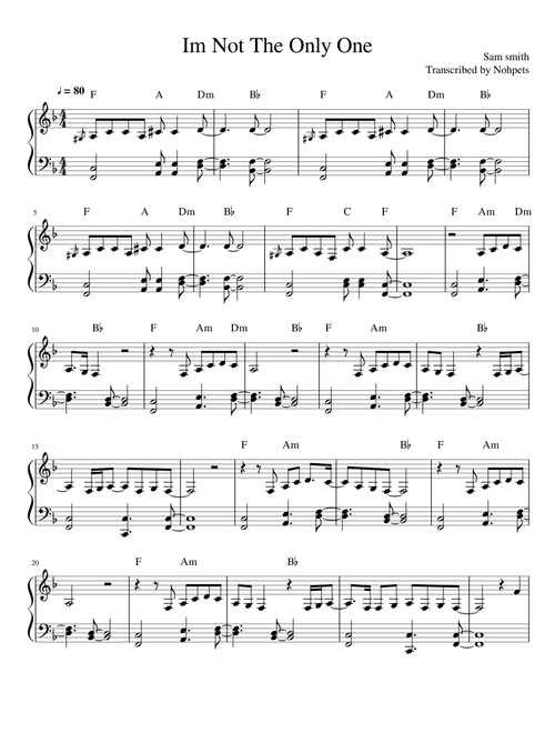 Sam Smith-Im not the only one
