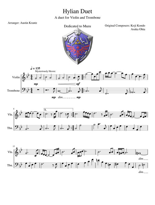 Hylian Duet: For Violin and Trombone
