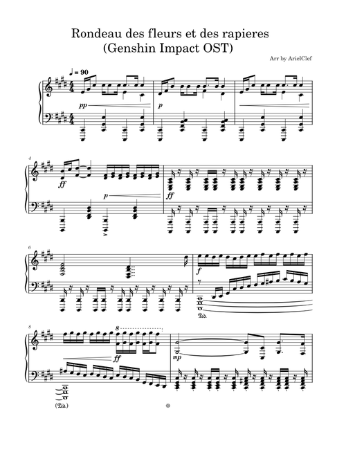 Rondeau des fleurs et des rapieres – HOYO-MiX (Fontaine Battle Theme)